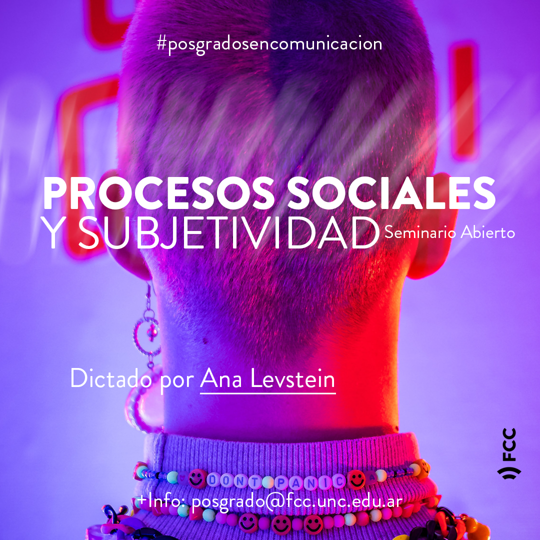Seminario Procesos Sociales y Subjetividad 2021: 